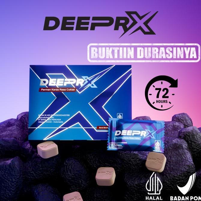 Clearx- Permen Deeprx Rasa Cokelat 1 Box | Menexotic Candy Original Halal 4 Pcs Formula Terbaik Stam