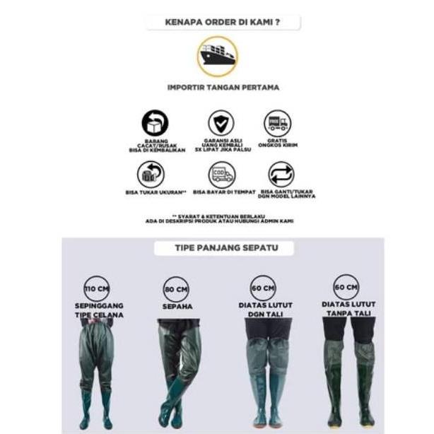 LOLY Ready StockSepatu Boots Sawah Petani Sepatu boot anti keong sepatu mancing Sepatu anti ular Sep