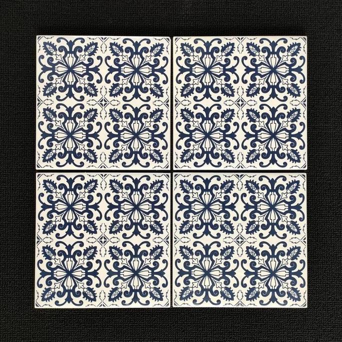 Vintage Blue Tiles Portuguese Tiles Keramik VIntage Keramik Aesthetic Keramik Moroccan Pattern Keram