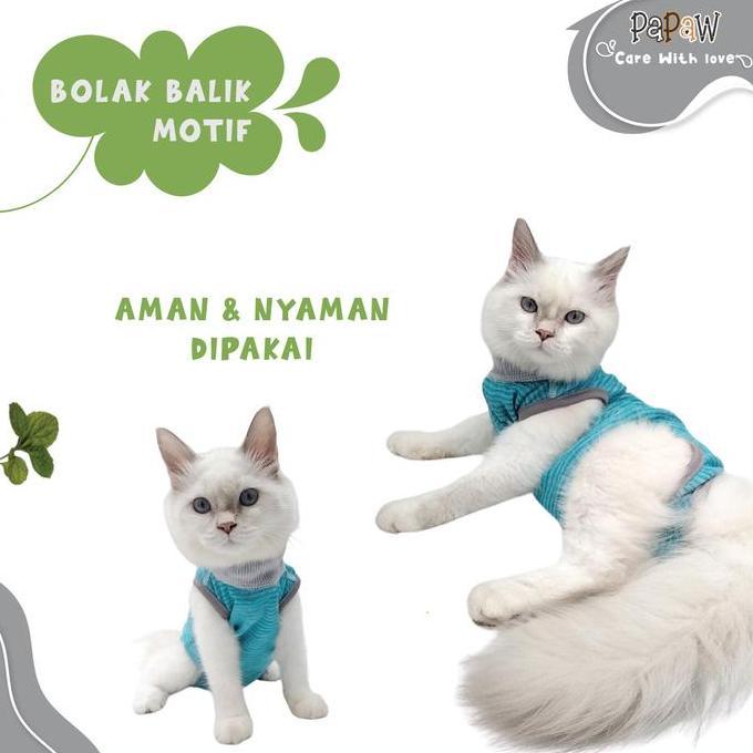 Baju Steril Kucing Anjing Betina Jantan Untuk Recovery Pasca Operasi