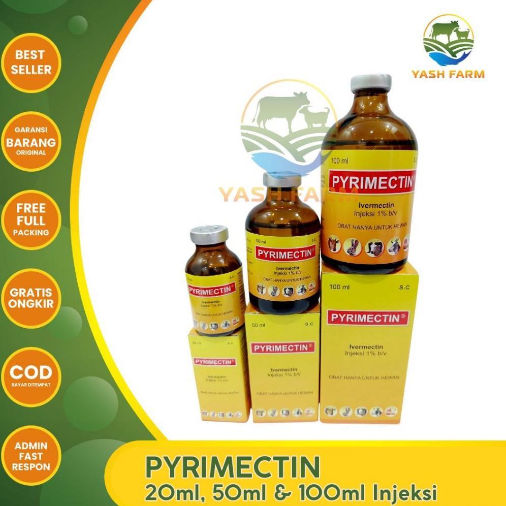 PYRIMECTIN INJEKSI OBAT KURAP ANTI EKTOPARASIT DAN ENDOPARASIT PADA SAPI KAMBING DOMBA BABI KERBAU