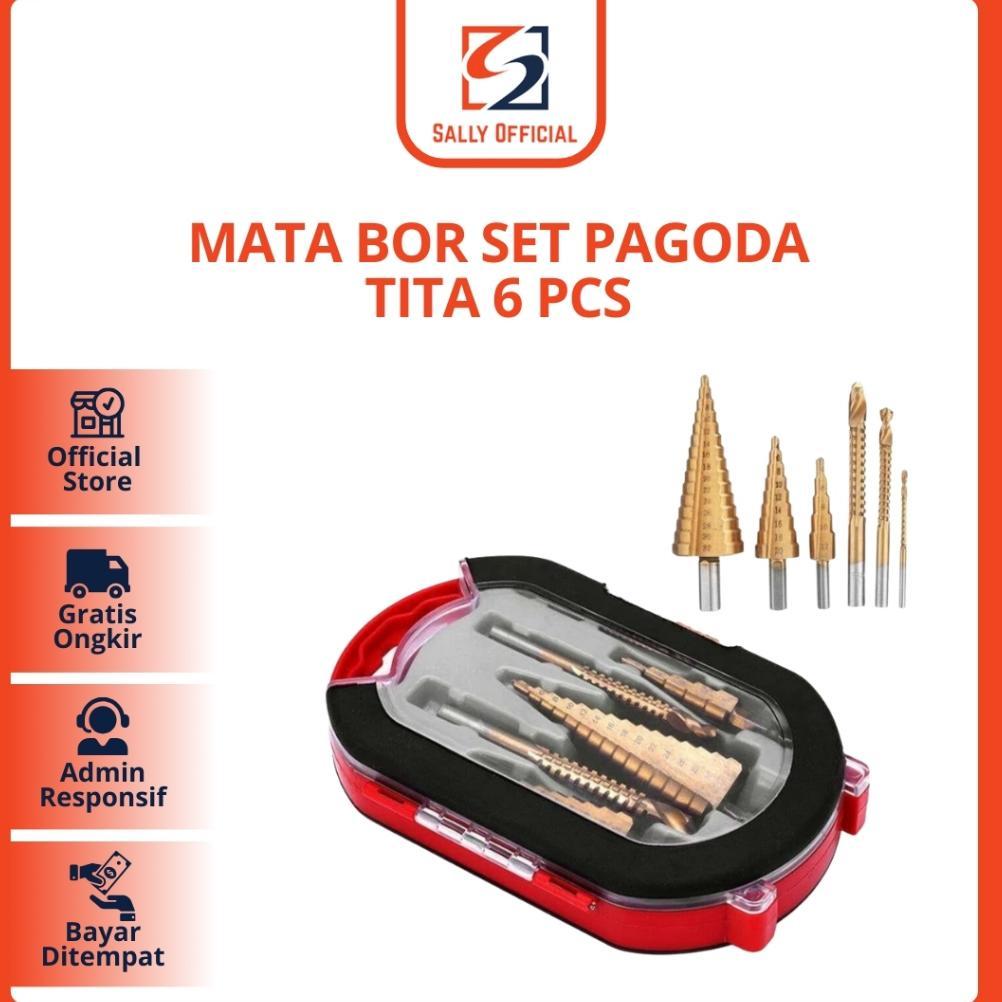 Mata Bor Set Pagoda/mata bor pagoda baja/mata bor pagoda tita 6 pcs set