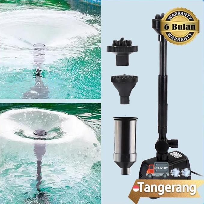 XALARA Pompa Air Mancur Kolam Koi Kabel 7 Meter Air Terjun Kolam Ikan Koi Mesin Pompa Air Mancur