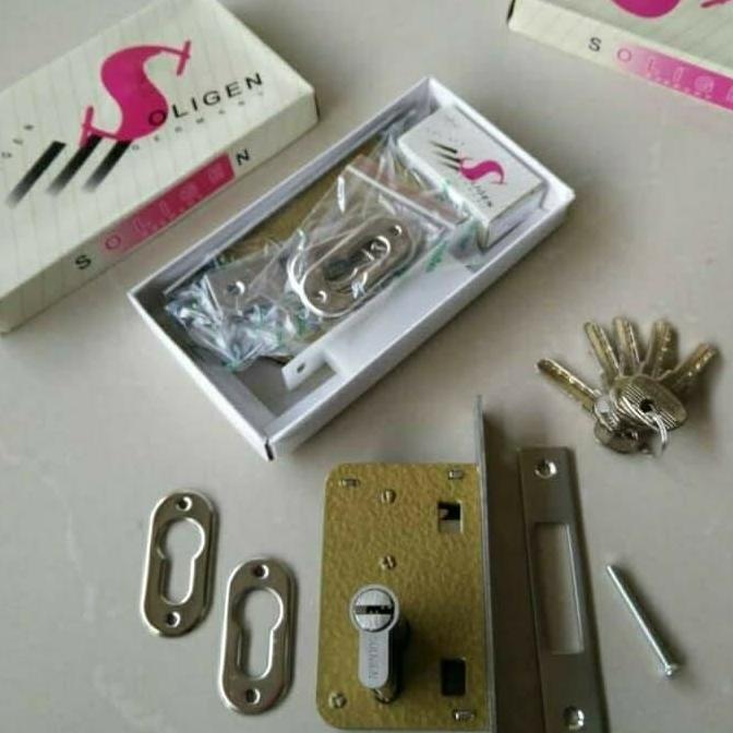 kunci pintu dorong soligen / kunci sliding