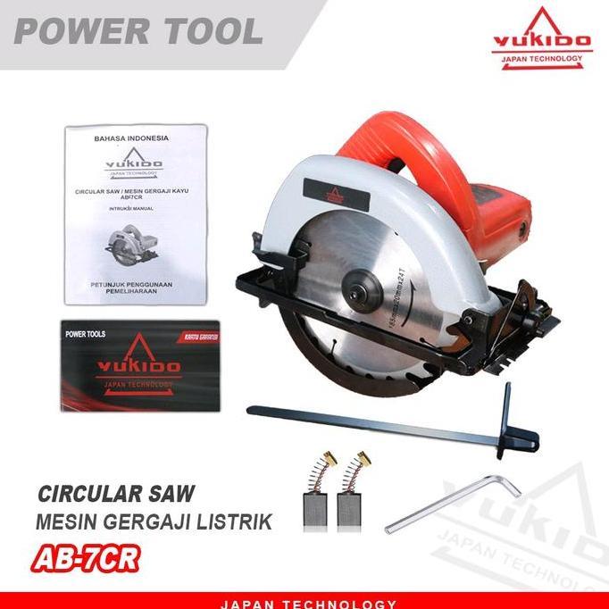 YUKIDO MESIN SIRKEL 7INC potong kayu FREE MATA SIRKEL 7INC ready