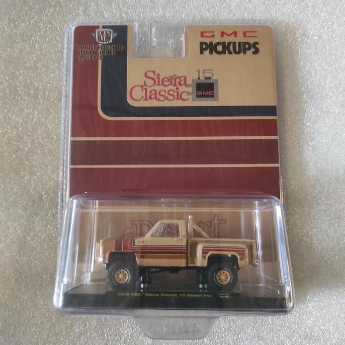 Promo M2 MACHINES 1976 GMC SIERRA CLASSIC 15 DESSERT FOX Diskon