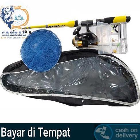 Set Pancing Murah Super Komplit Siap Pakai / Alat Pancing Lengkap 1 Paket Allshop