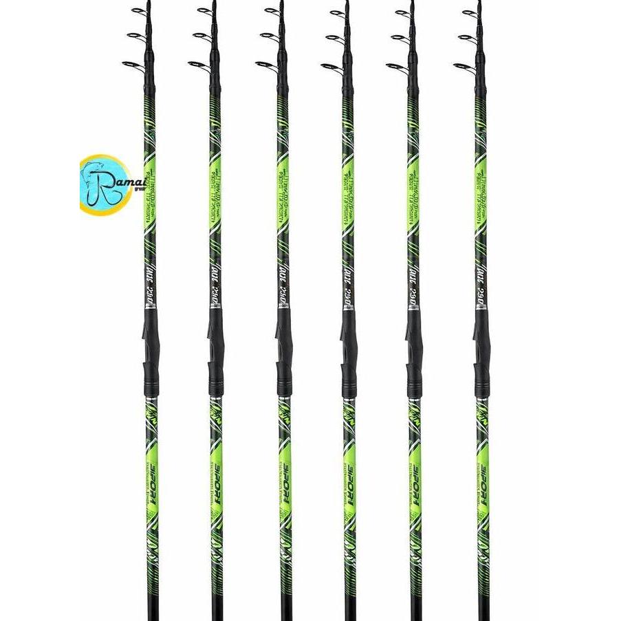 Joran Teleskopik Surf Portable Carbon Composite Ruas Panjang Surf Casting - Ukuran 360, 420, 450 - R