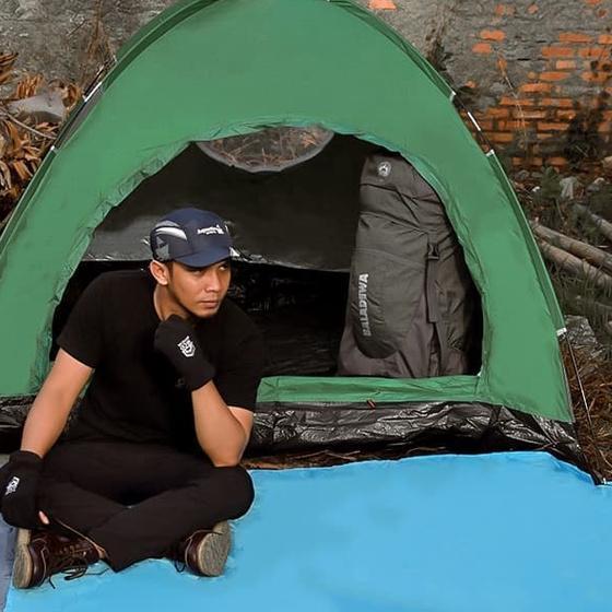 Irco Footprint Alas Tenda Camping 2P Anti Air Waterproof Ukuran 200X140Cm Include Pasak 4Pcs Fiber