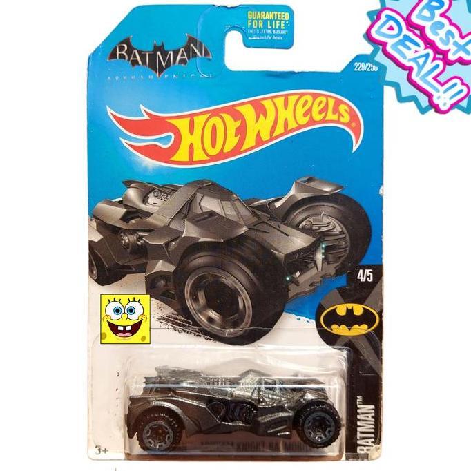 Hot Wheels Batman Arkham Knight Batmobile Biru Silver Mobil Batman Ban Plastik