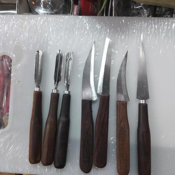 TERLARIS - pisau garnish buah dan sayur,pisau ukir buah dan sayur 7 pcs