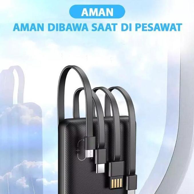 Powerbank MOFIT M19 10000mAh + Fast Charge 2.4A Real Capacity