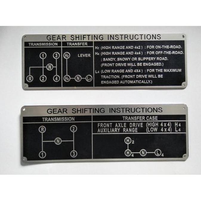 gear shift instrucion fj bj40 hardtop