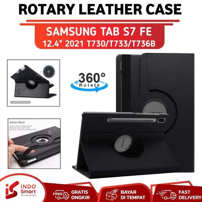 TERLARIS - Case Samsung Tab S7 FE / Samsung Tab S7 FE / T730 T733 Casing Rotary