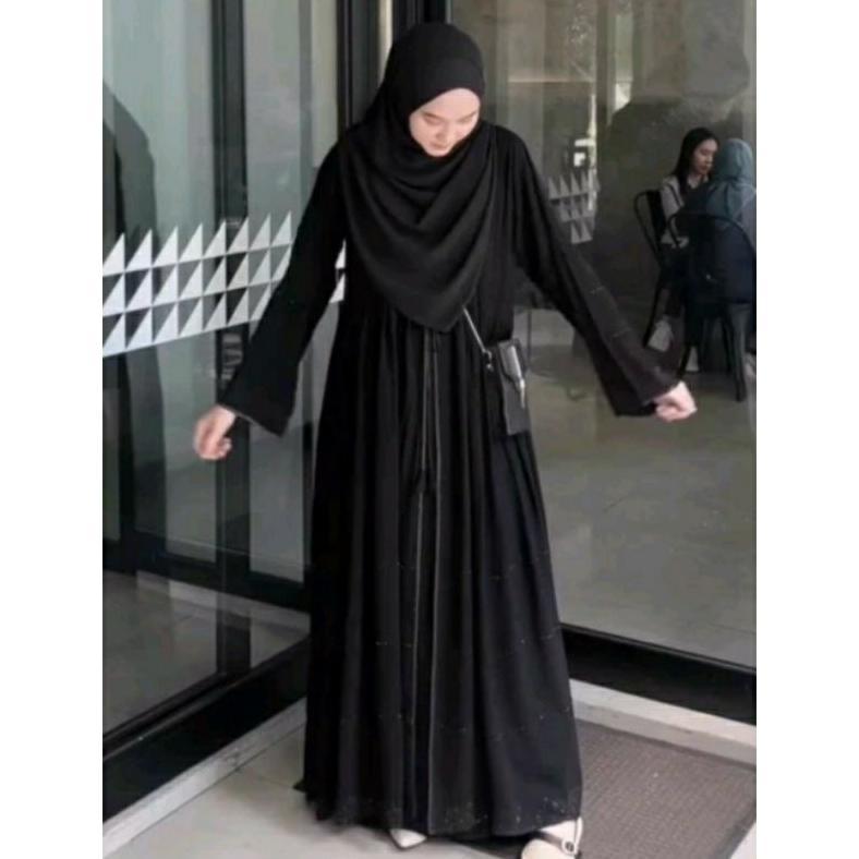 NEW PRODUCT GAMIS ABAYA HITAM TURKEY WANITA REMAJA MUSLIMAH JUBAH UMROH DUBAI