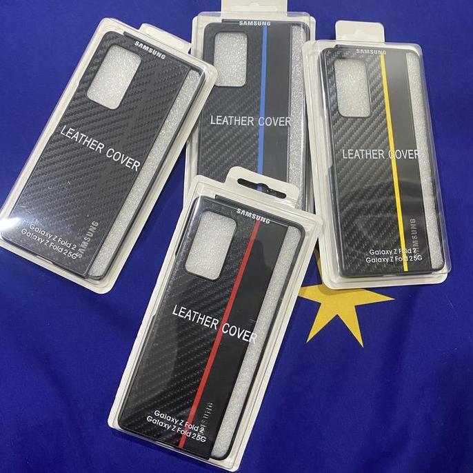 TERBARU - Samsung Galaxy Z Fold 2 Luxury Synthetyc Carbon Leathear Casing
