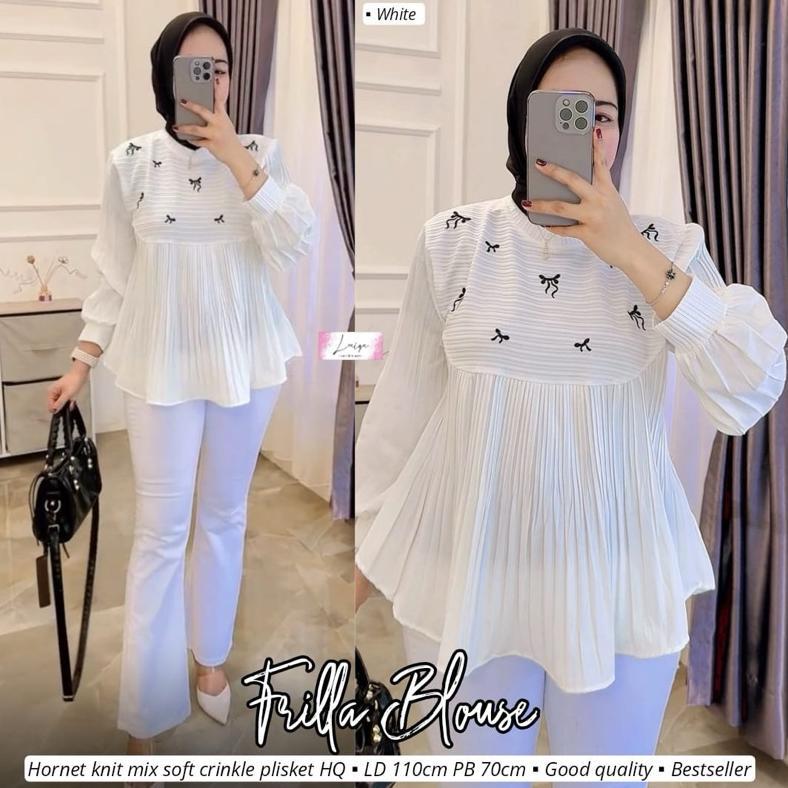 NEW NISYA/FRILLA/SELLY/DELIA BLOUSE KNIT ORIGINAL LAIQA