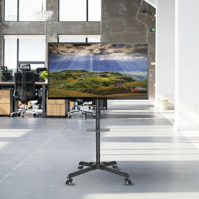 TERLARIS - Standing Bracket Tv LCD & LED 32-65 inch Stand TV Roda Adjustable