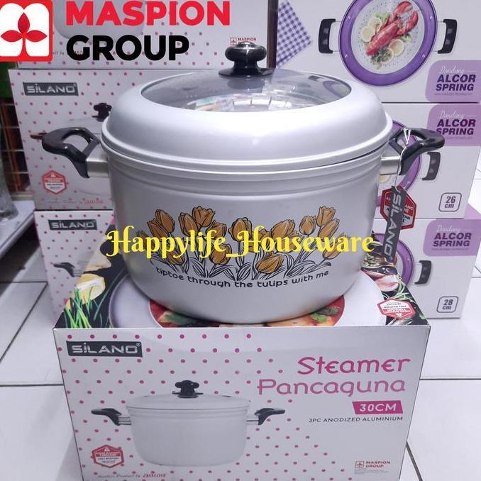 Maspion Panci Pancaguna / Panci Kukus/ Dandang Kukus / Steamer 30Cm