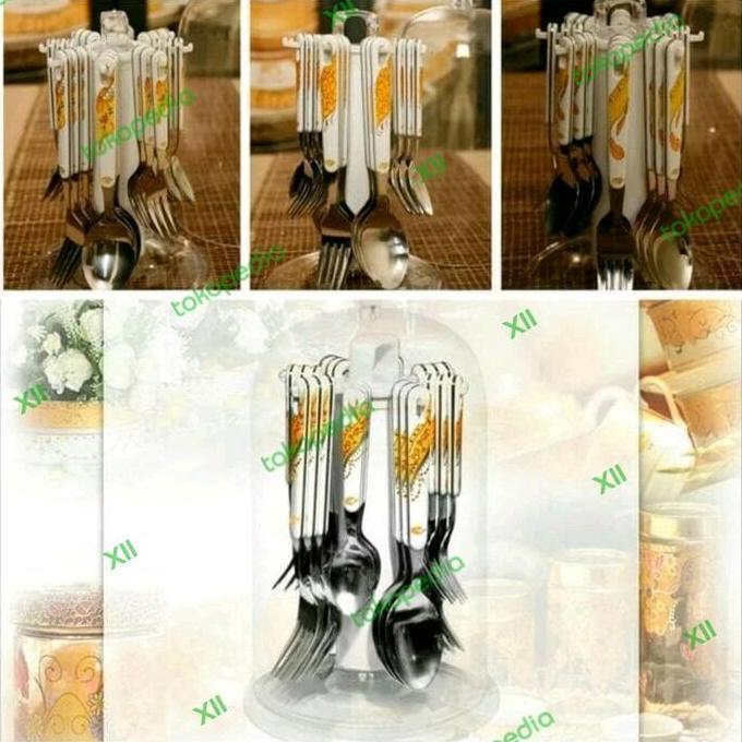 Sendok Garpuu Set Vicenza V~248/Cutlery Set/Paket Alat Makan