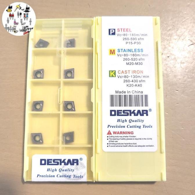 QANTASH INSERT CCMT 060204 LF6018 DESKAR INSERT BUBUT CCMT 060204 INSERT BORING MATA BORING CCMT 06