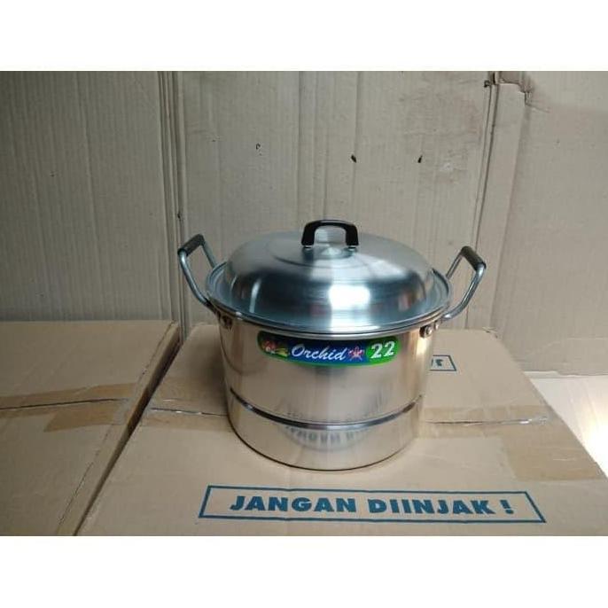 Panci Sarang Serbaguna Orchid / Panci Langseng Aluminium 22