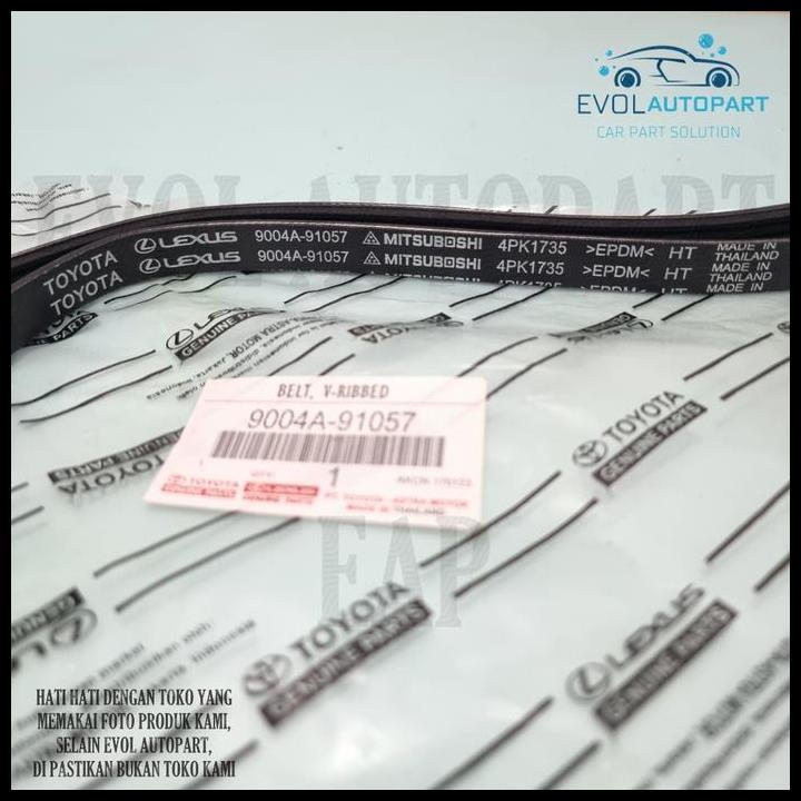 TERBARU FAN BELT V-BELT TALI KIPAS ALL NEW AVANZA XENIA 1.3CC 2012 2013 2014 2015 ORIGINAL 4PK 1735 