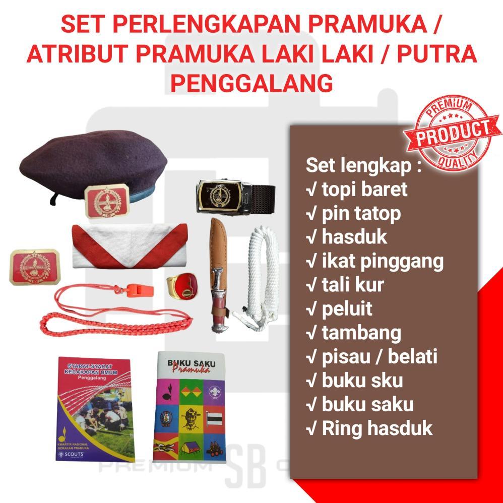 Gratis Ongkir Set Lengkap Kumplit Perlengkapan Pramuka Penggalang Sd Smp Putra Laki Laki Lengkap Den