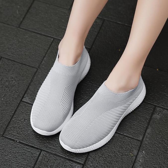 DR179 >> QINGSHUI Sepatu Kets Slip on Wanita Terbaru Tahun Ini Kekinian Viral,Sepatu Wanita Model Te
