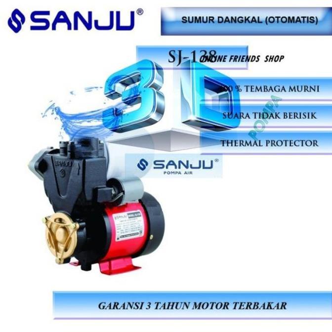 Pompa Air Sumur Dangkal Sanju Sj-138 Otomatis Sj 138