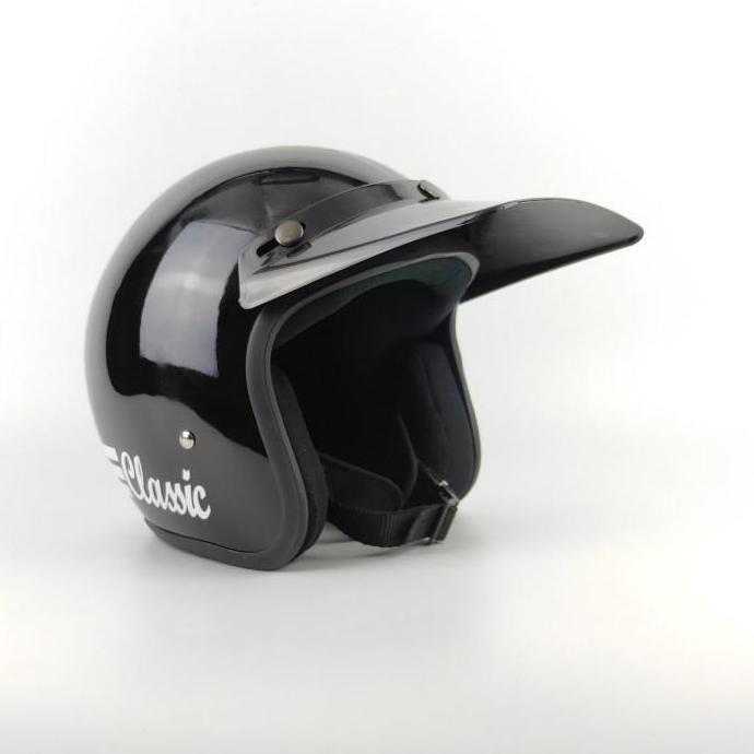 PET PED TOPI FINO HELM CROSS RETRO CLASSIC KULIT BEBEK TRAIL PANJANG