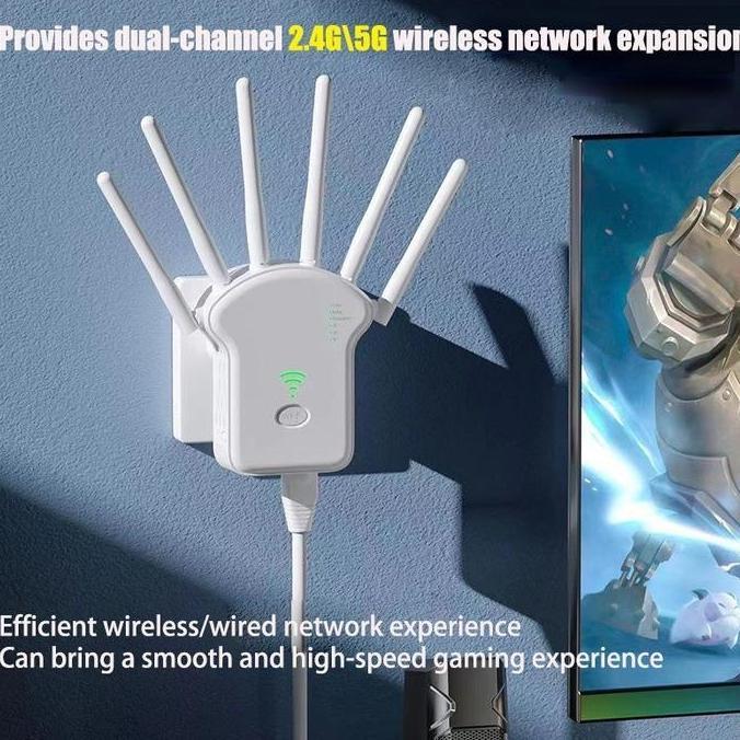 1200Mbps 5Ghz Wireless WiFi Repeater 5GHz Wifi Signal Amplifier Extender Router Network
