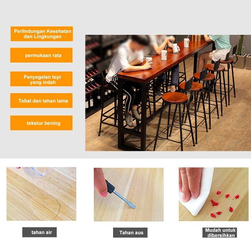 BMZAR Meja Bar Set 4 Kursi Meja Makan Minimalis Meja Bar Panjang Sempit Meja Dapur Meja Cafe Meja Pa