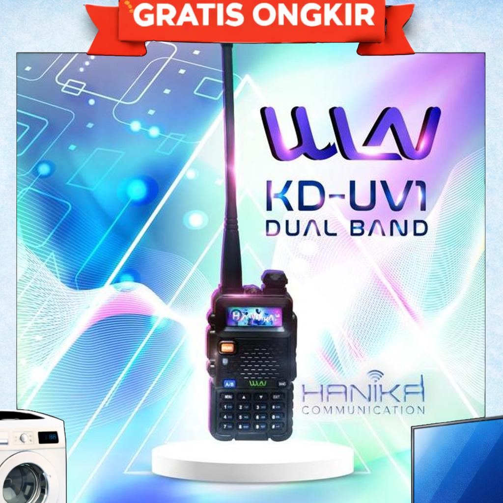 Wln Kd-Uv1 Ht Dualband 5W Ori Baru Kduv1 Walkie Talkie Wlan Vhf Uhf