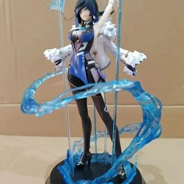 Genshin Impact Yelan Anime Figure Orchid in Secluded Valley Thousand Faces Scene Model Statue for De