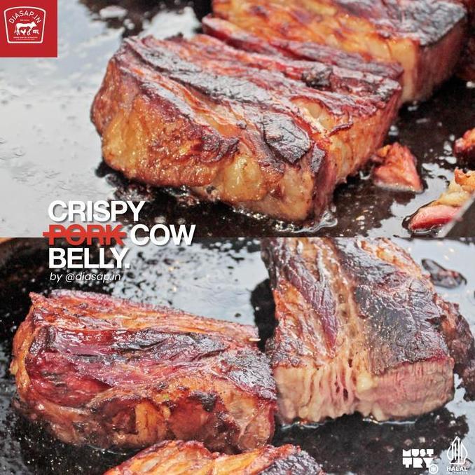 adaseller22 - CRISPY COW BELLY Daging Sapi Frozen Food Makanan Instan Steak Beef