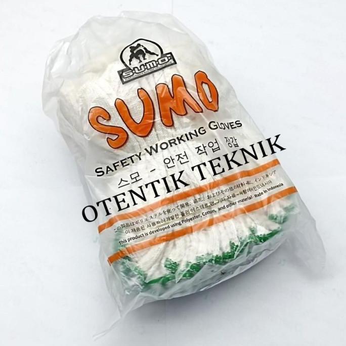 Sarung Tangan 3 Benang Sumo 1 KARUNG - Katun Putih - Isi 12 pasang - Glove 3B 1 BAL