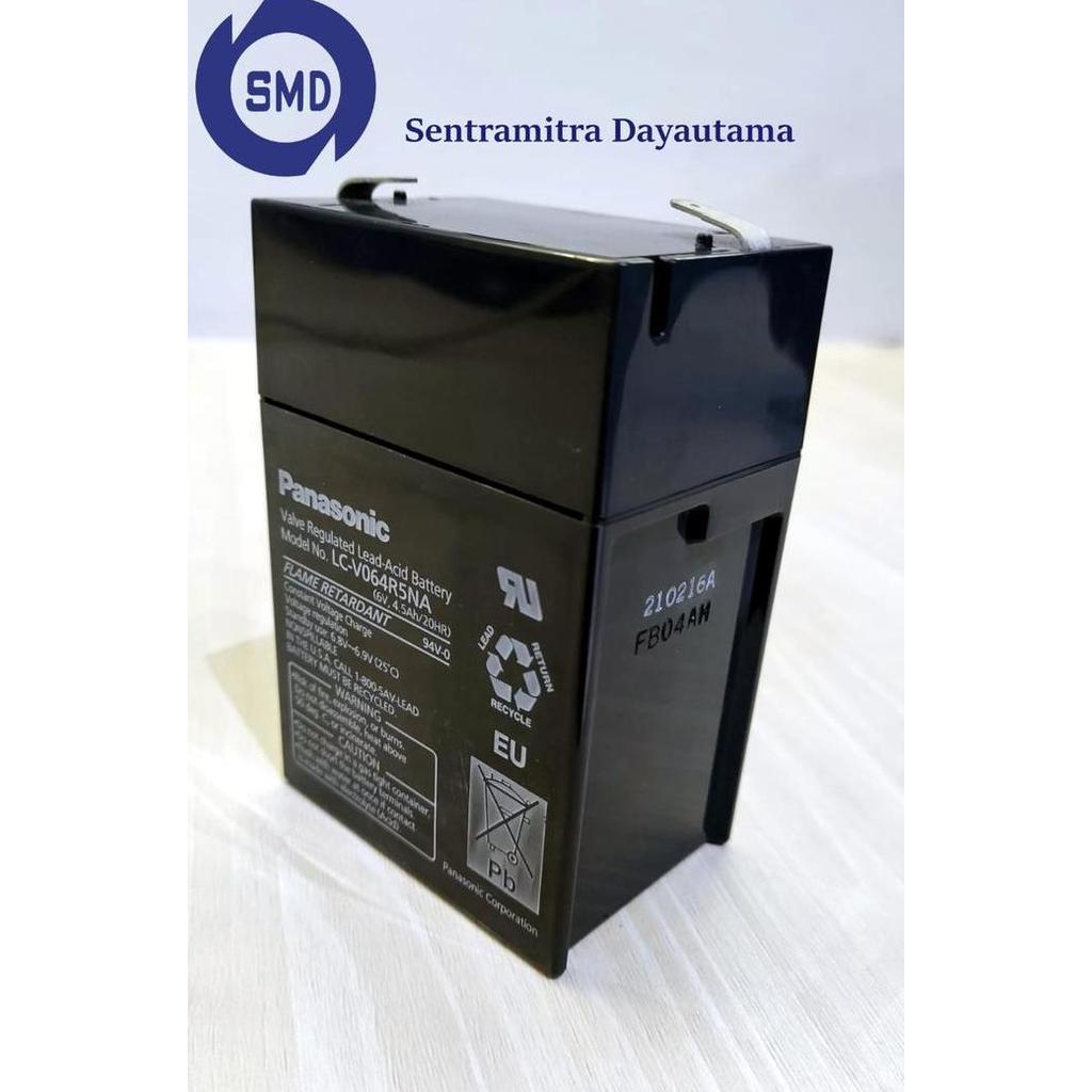 Aki Baterai VRLA SLA Accu Kering PANASONIC LC-V064R5NA ( 6V - 4,5 Ah)