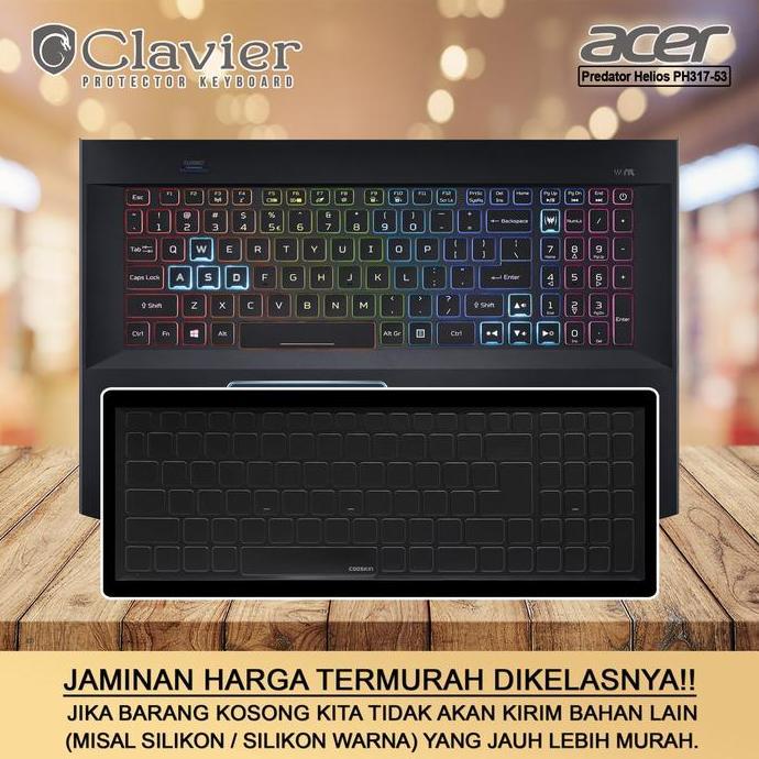 Cover Garskin Laptop Acer Predator Helios 300 PH317-53-77HH Transparan
