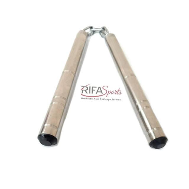 Double Stick Besi Silver / Double Stick Besi / Nunchaku Besi