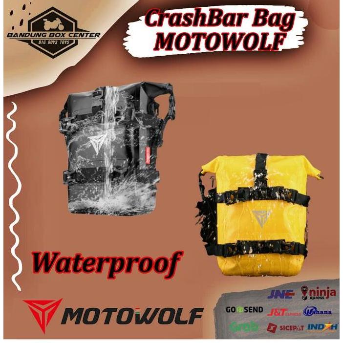 Crashbar Bag Motowolf Tas Engine Guard Crash Bar Bag Motowolf
