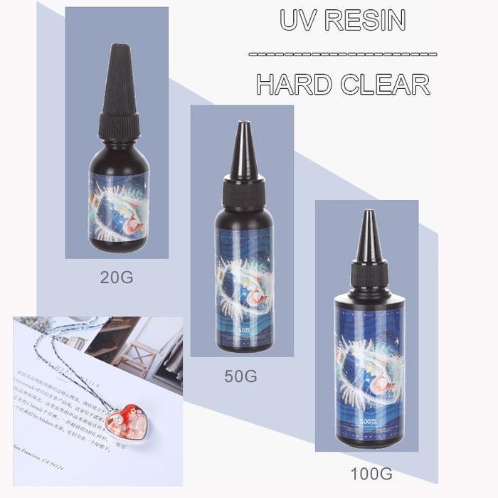 (Promo) 20Gr-100Gr Uv Resin Uv Resin Bening Resin Transparan Resin Clear Hard Bestseller