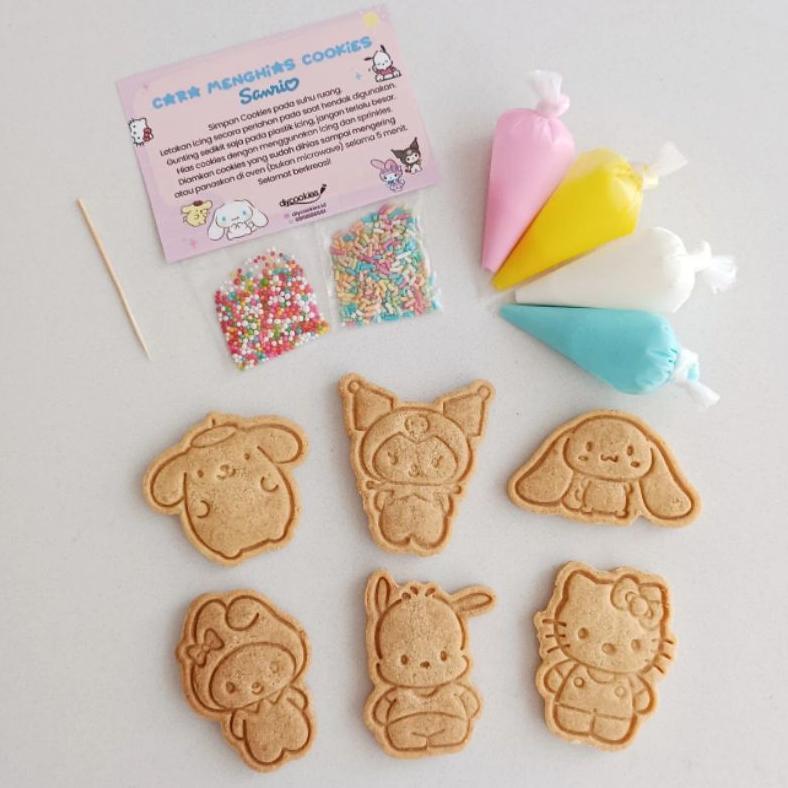 Sanrio DIY Cookies | Menghias cookies | Dekorasi Cookies | Cookies Sanrio | Cake Sanrio | Hampers Sa