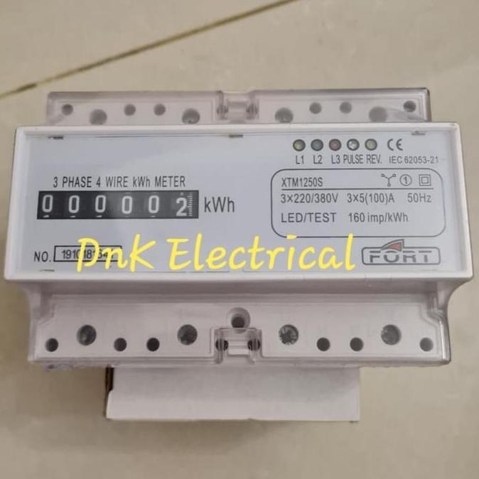 TERBARU - KWH Meter 3 Phase Merk Fort XTM1250S Analog Direct