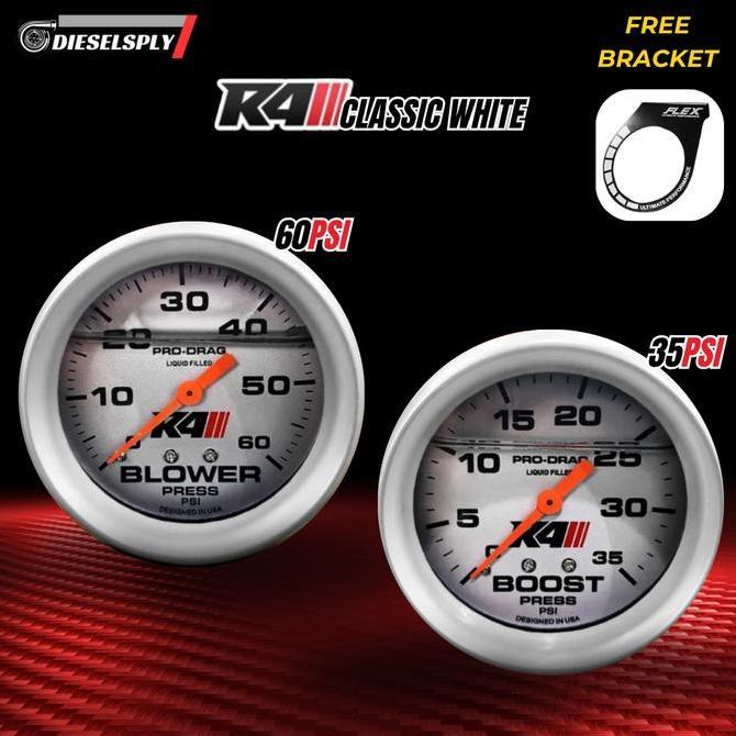 Promo Boost Meter R4 Classic 60 PSI Innova/Fortuner/Pajero FREE Bracket Diskon