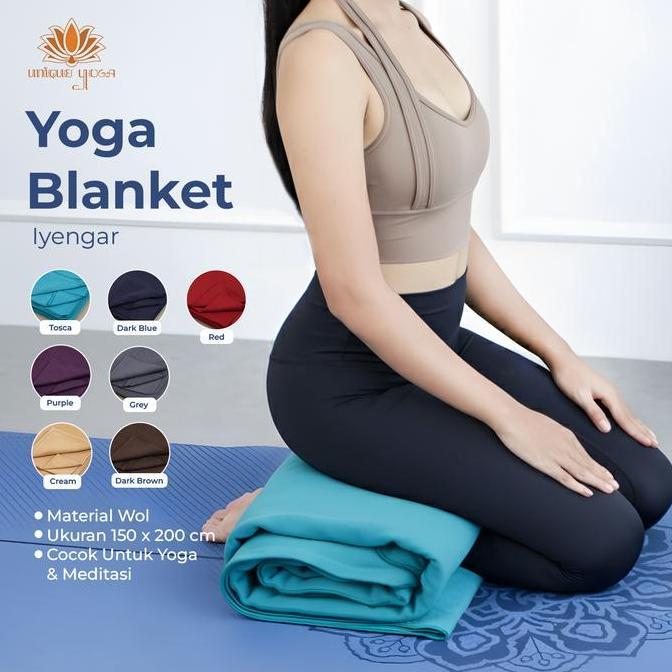 TERMURAH - Iyengar Yoga Blanket / Blanket Senam Yoga / Selimut Olahraga Yoga Wool / Blanket Yoga Sup