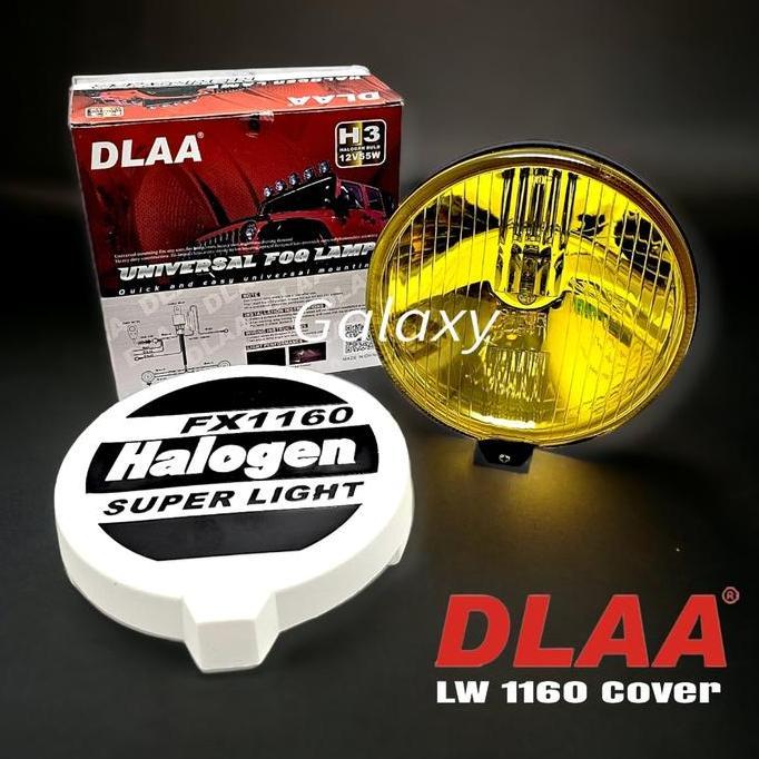 Promo LW 1160 - Foglamp Lampu Kabut Tembak Sorot Halogen Universal Bulat Plus Cover Diskon