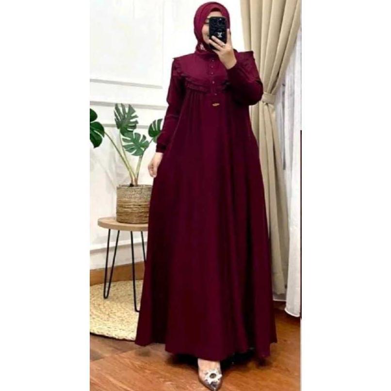 HOT PRODUCT GAMIS CRINKLE AIRFOW MAXI DRESS SAMIRA TERBARU SERATUS RIBU DAPAT 3 PCS //GAMIS 100 DAPA