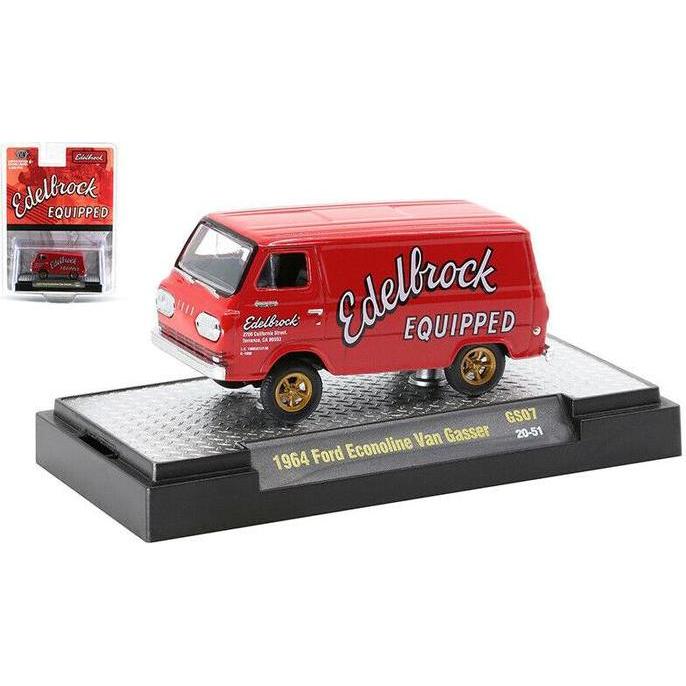 Promo M2 MACHINES 1964 FORD ECONOLINE VAN GASSER EDELBROCK Diskon