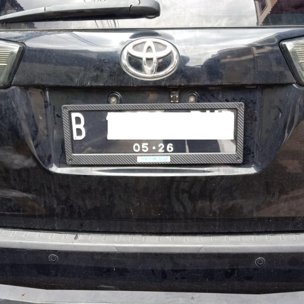 sale TBL Cover Plat Nomor Mobil Acrylik CARBON Dudukan Plat Nomor Akrilik CARBON